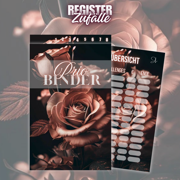 Register "Prio Binder" 6er o. 8er in A6