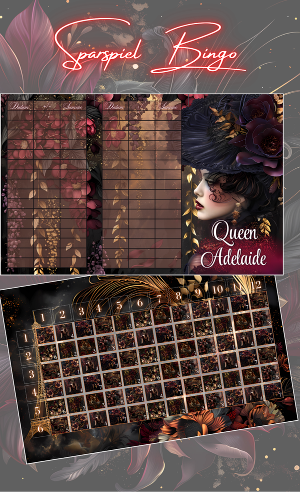 ''Queen Adalaide'' Bundle Sparspiel Bingo A6