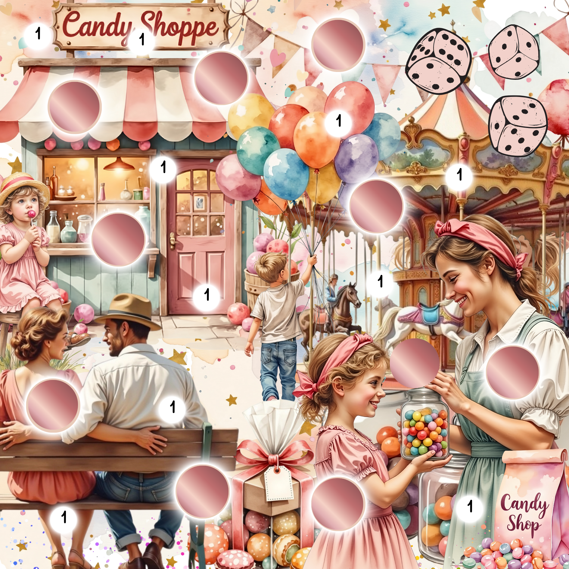 Funfair 2er Klappkarte Adventskalender Türchen Nr. 7