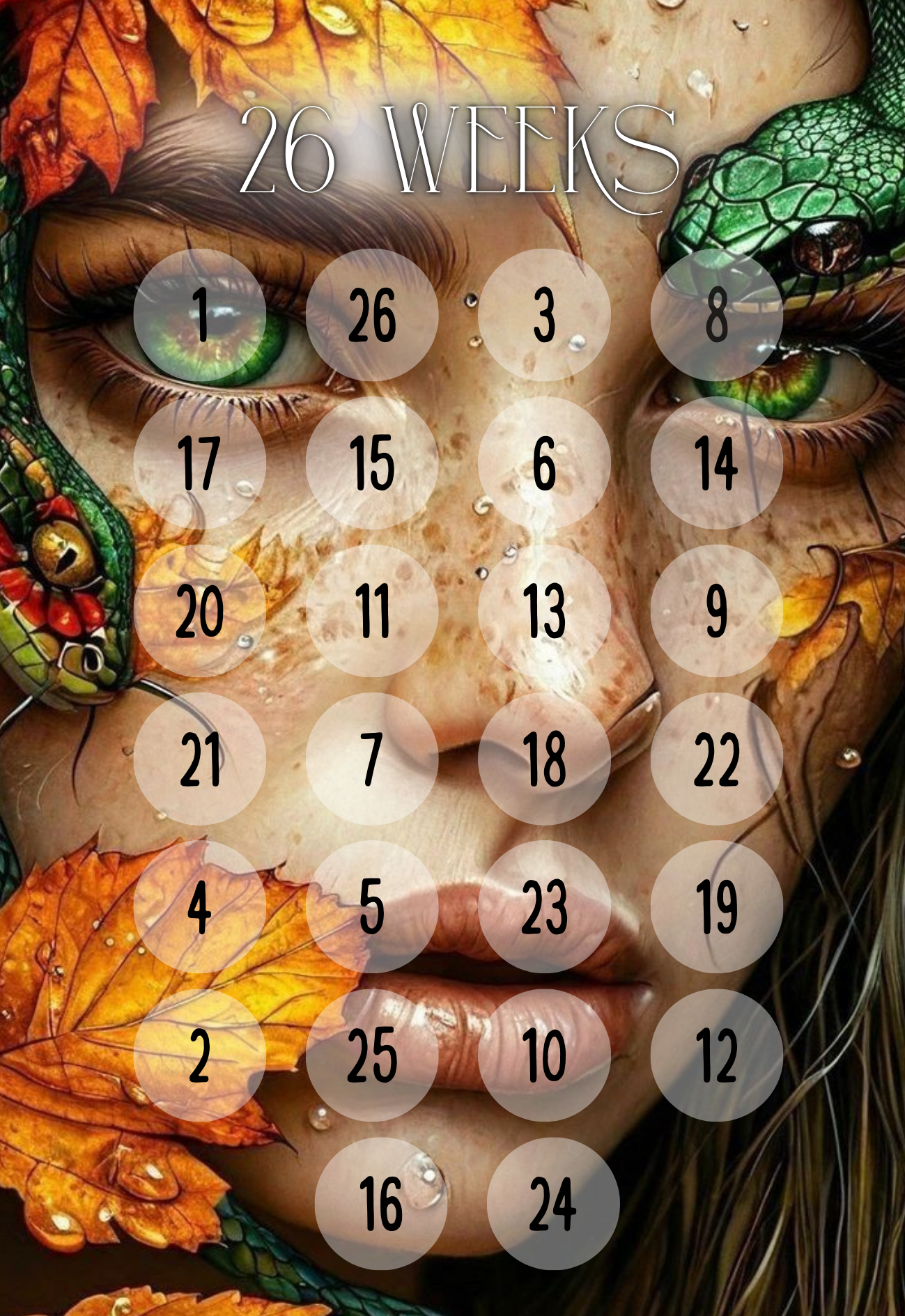 26 Weeks gelochte Challenge A6 Adventskalender Türchen Nr. 18