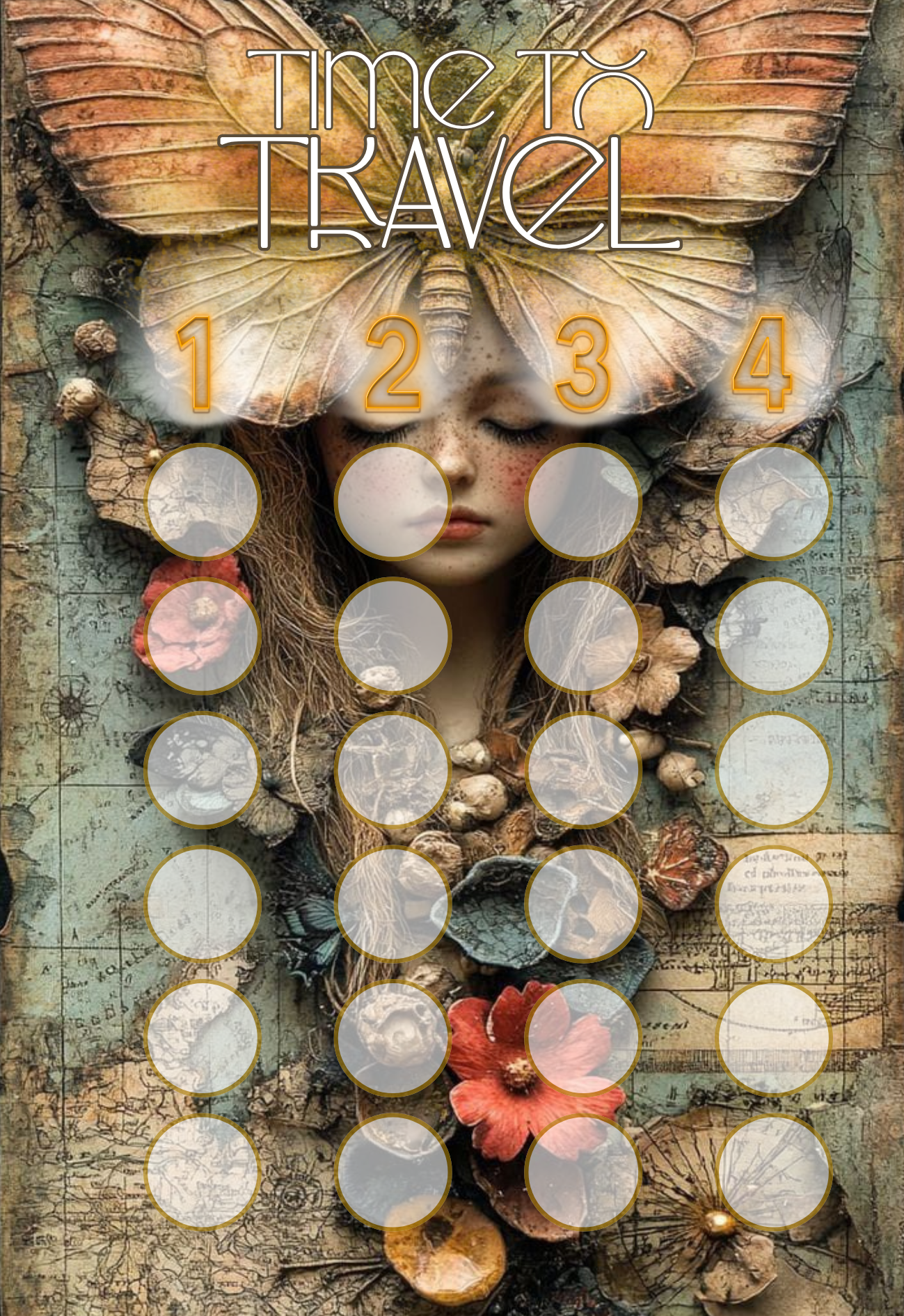 Time To Travel gelochtes Set A6 Adventskalender Türchen Nr. 8