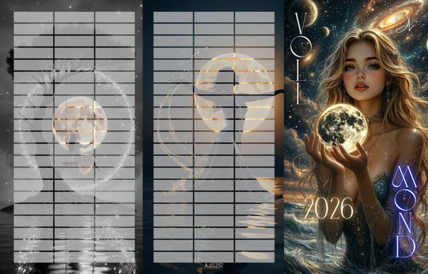 Vollmond 2026 3er Klappkarte A6