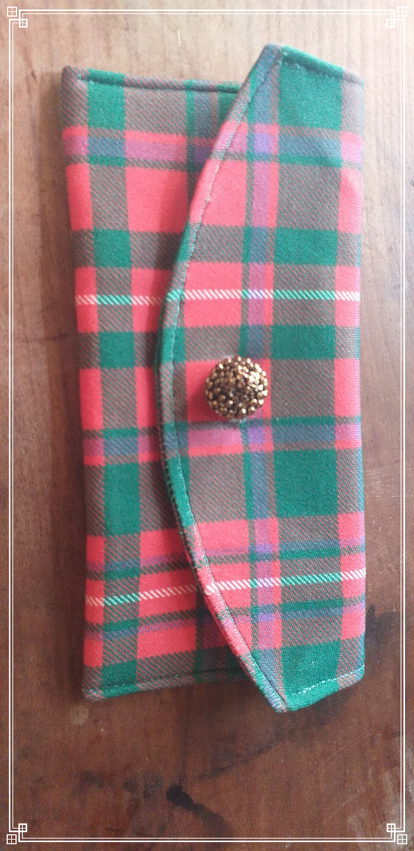 Etui à lunettes en tartan