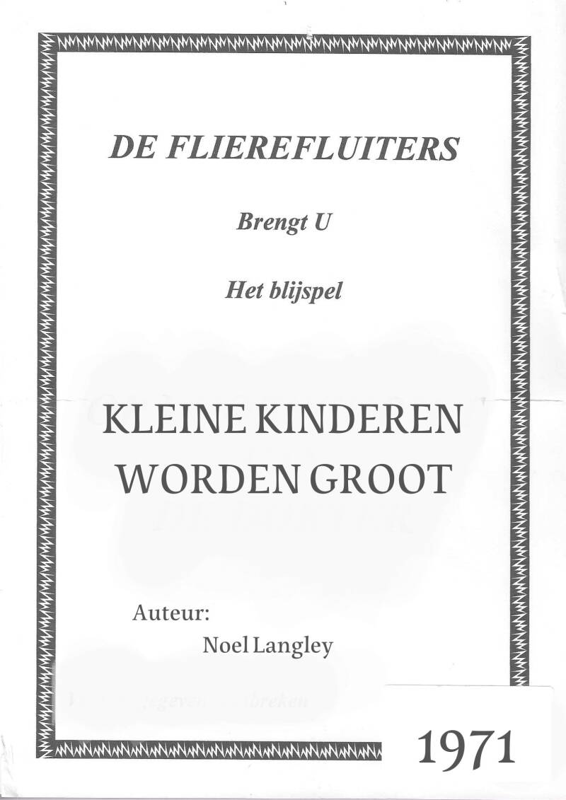 Kleine Kinderen Worden Groot