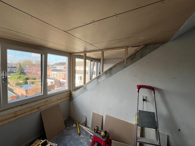 Stap 2 aftimmeren zolder