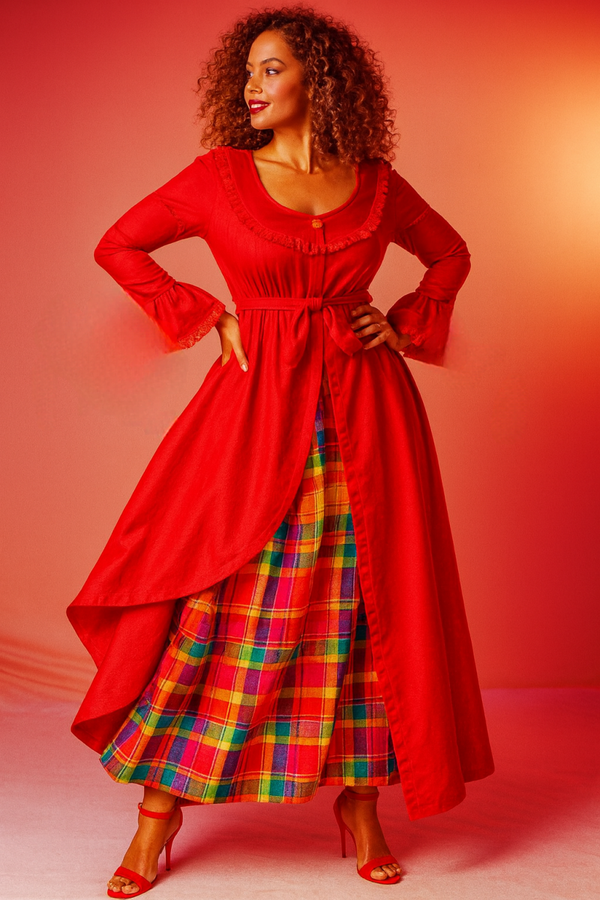 Modèle Opale. Modèle inspiré de la robe à corps ou grande robe (Pas de jupon)..