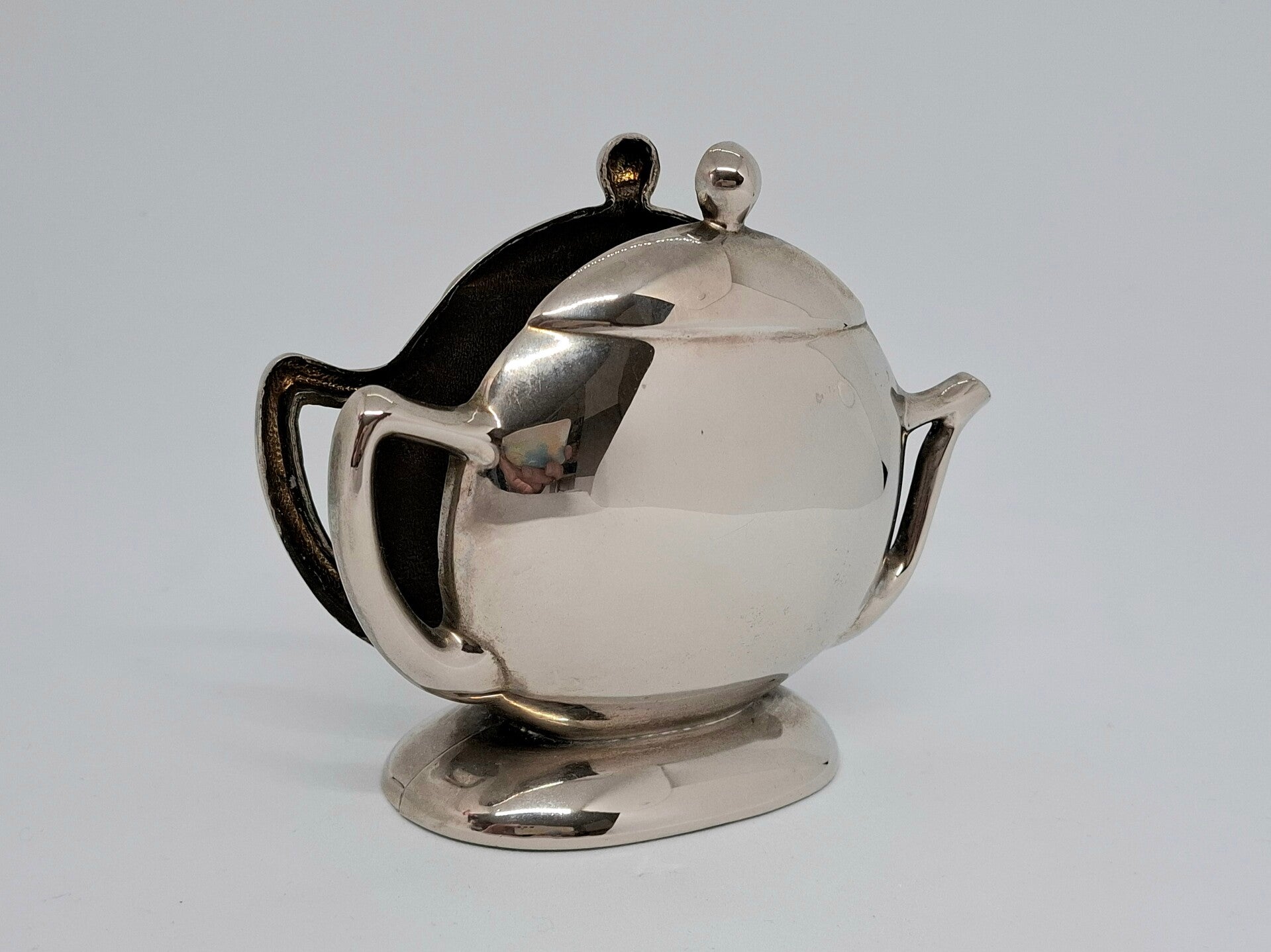 Vintage servethouder theepot