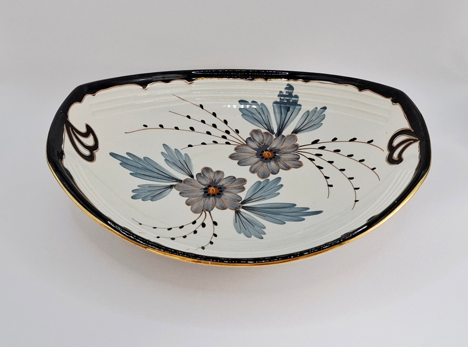 Schaal Flora Plateel Gouda Holland decor Charme