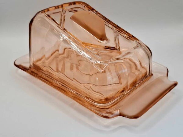 Rose persglas kaasstolp met onderbord