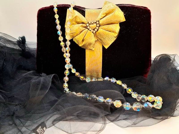 Vintage glasketting aurora borealis
