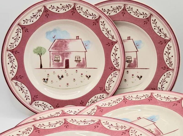 Vijf dessertbordjes Farmhouse Chic Johnson Brothers