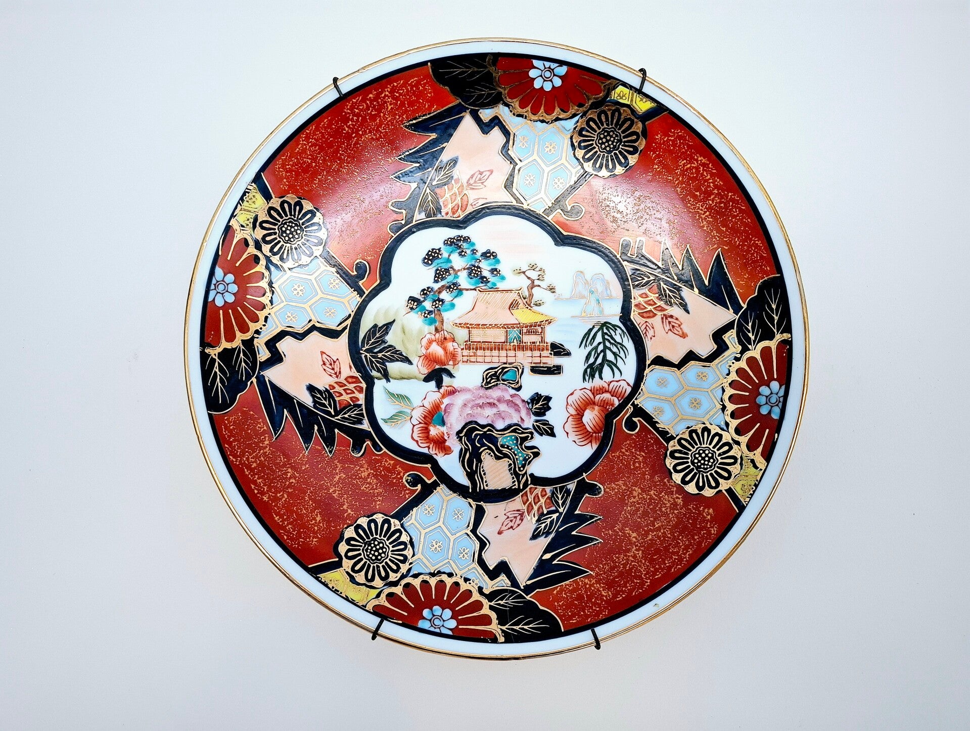Imari wandbord, porselein uit Japan