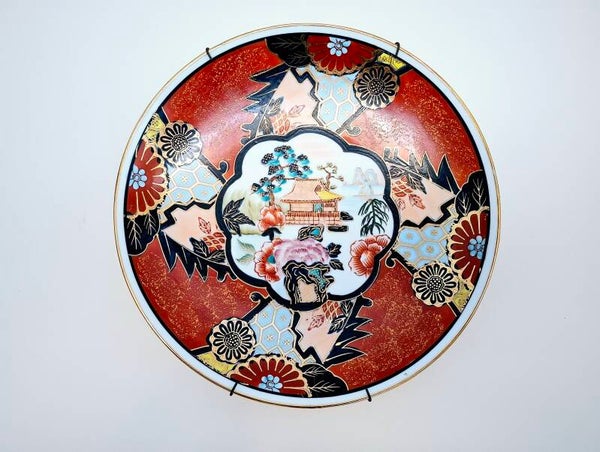 Imari wandbord, porselein uit Japan
