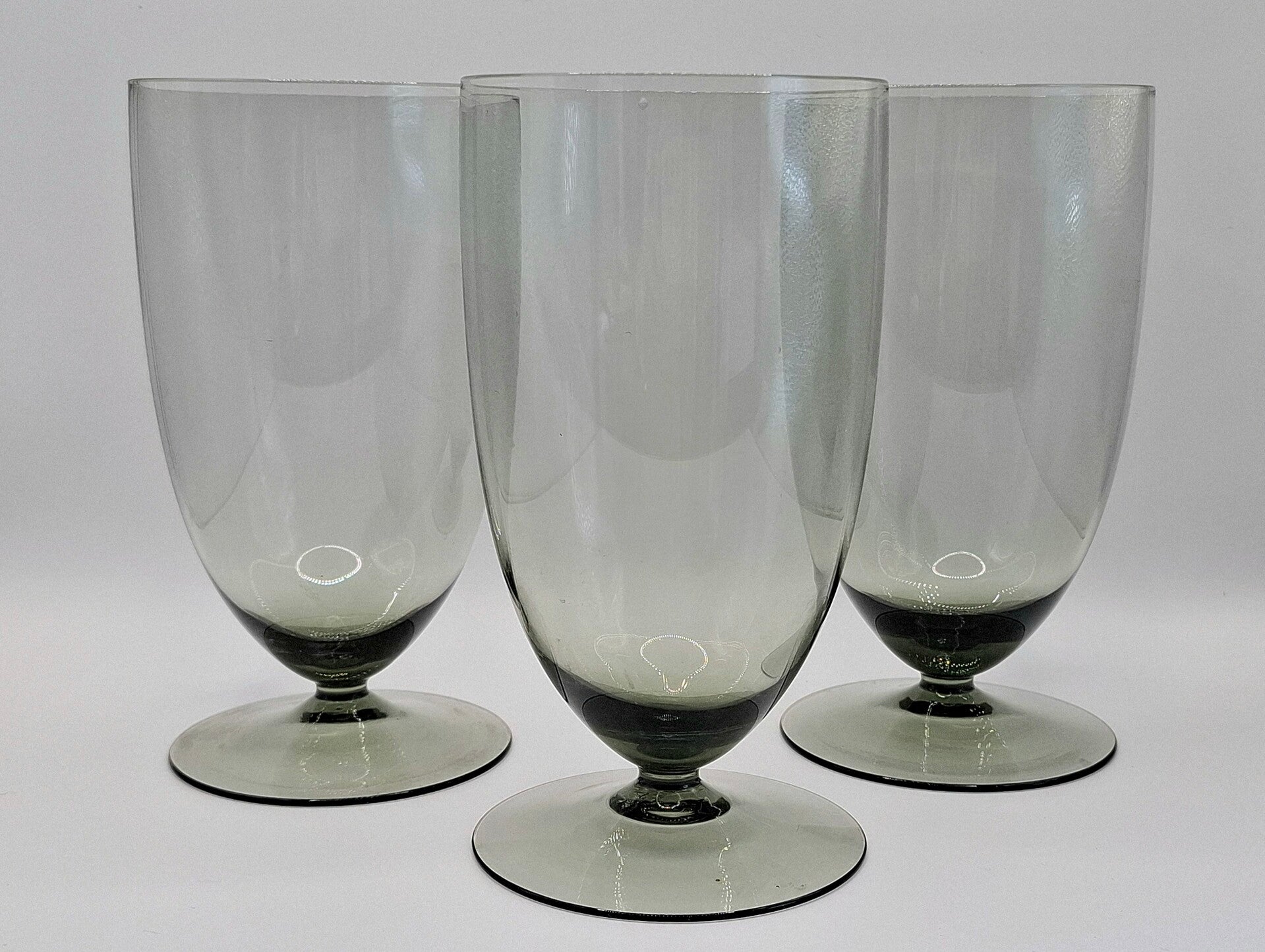 Vintage glazen grijs glas