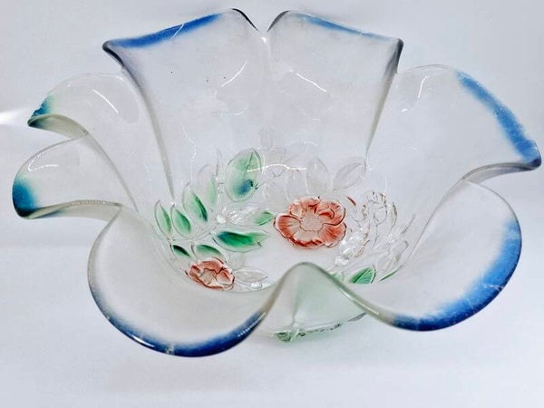 Walther Glas schaal geschulpte rand