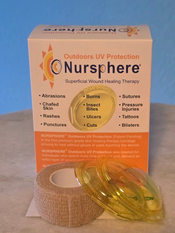 Nursphere® Original Outdoors UV Protection Dome Bandages (1 Case = 50 units) with Wound Tracker App.
