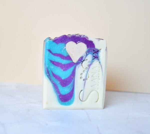 Purpurne Silva Seife