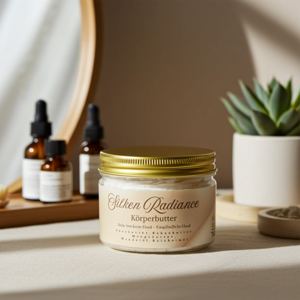 SIILKEN RADIANCE – Handgemachte Körperbutter mit Mangobutter und Mandelöl