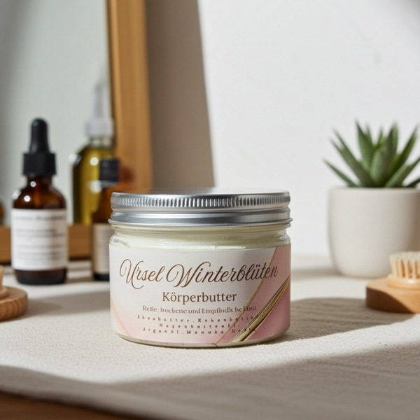 URSEL WINTEBLÜTEN – Handgemachte Körperbutter mit Calendula, Wildrose & Manuka-Honig