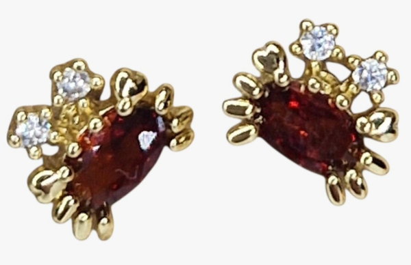 Oorbelknopjes "Crab"