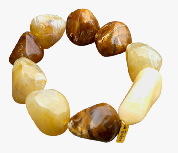 Armband "Golden Marble"