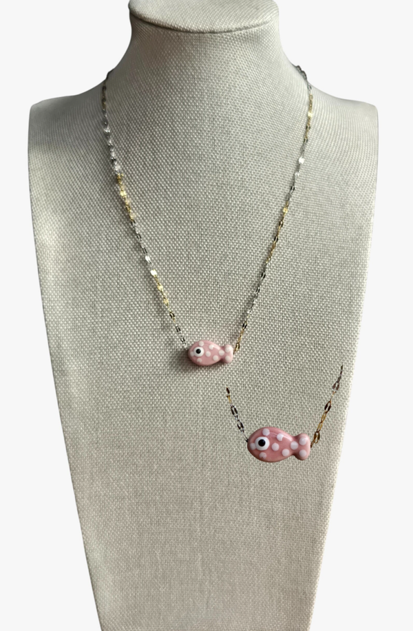 Ketting "Little pink fish"