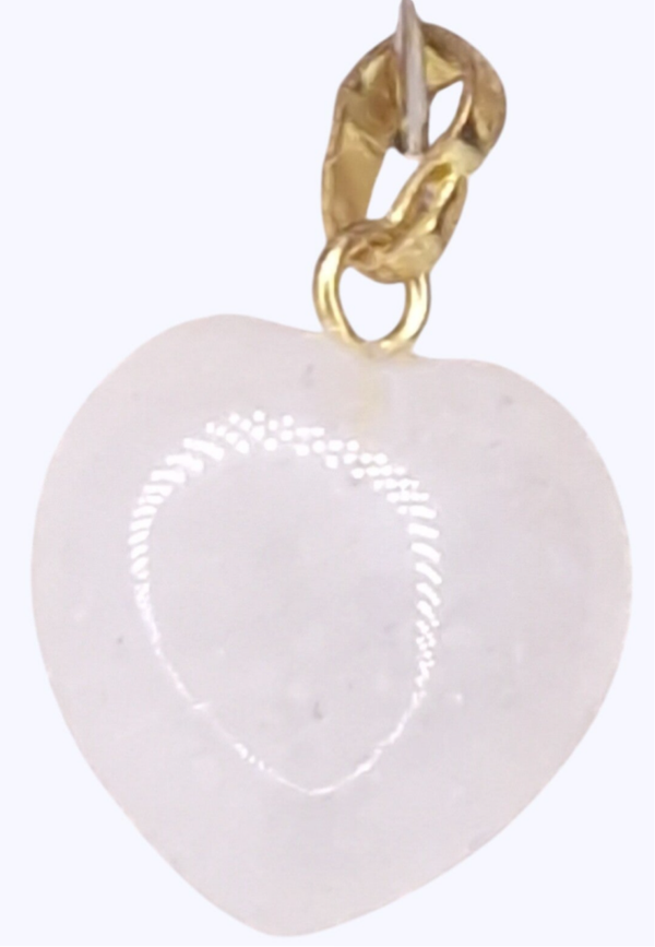Hartjes hanger "Rozenkwarts"