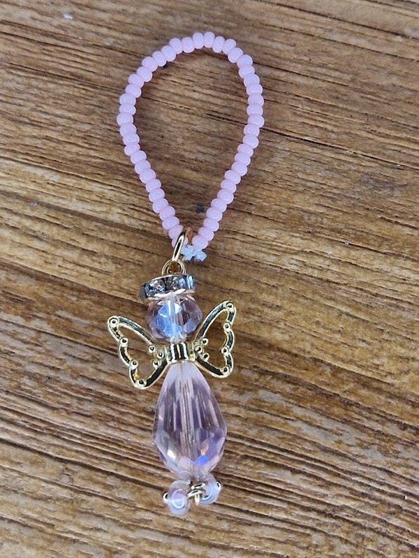 Kersthanger "little pink angel"