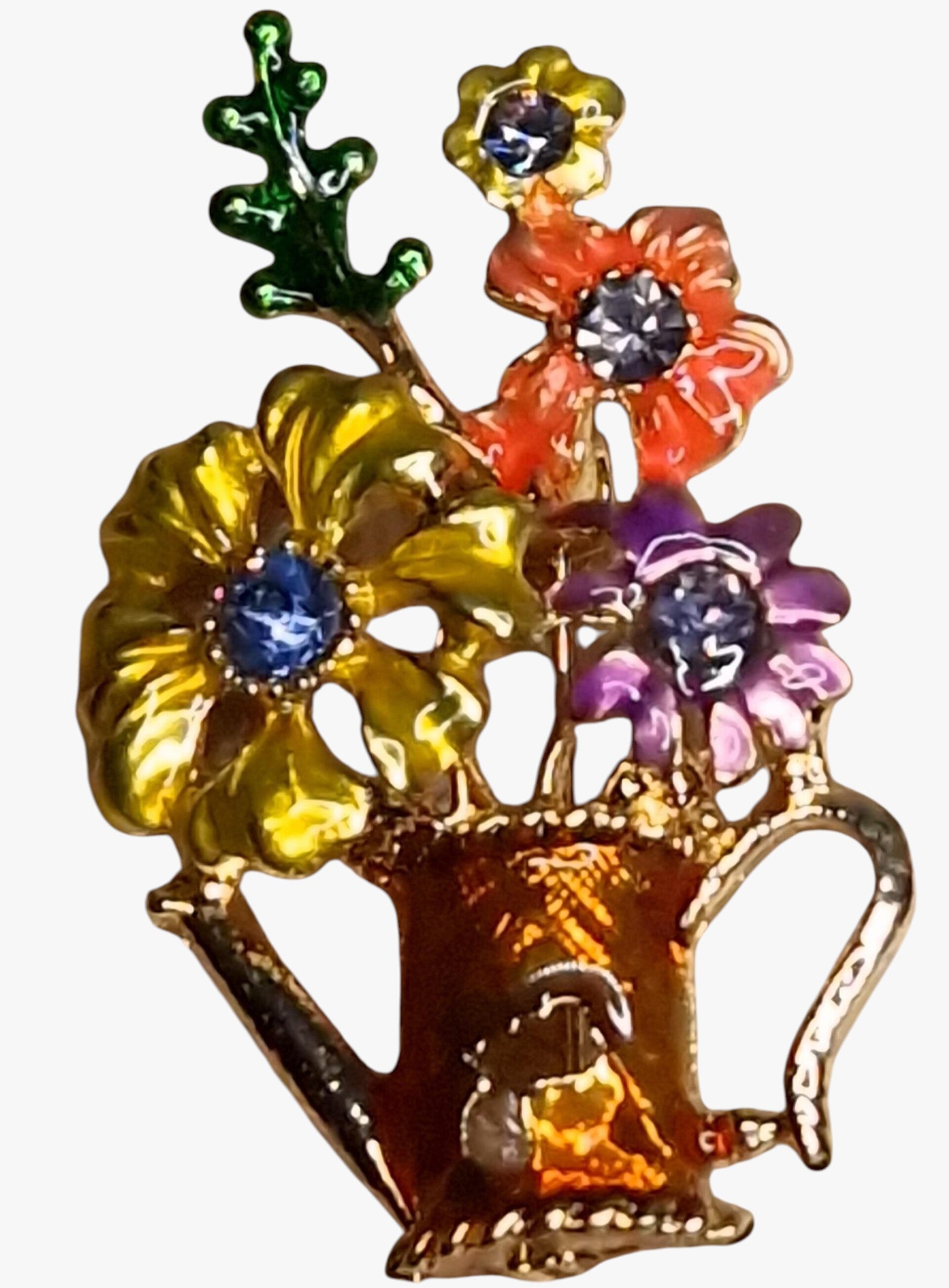 Pin "Comb With Flowers"