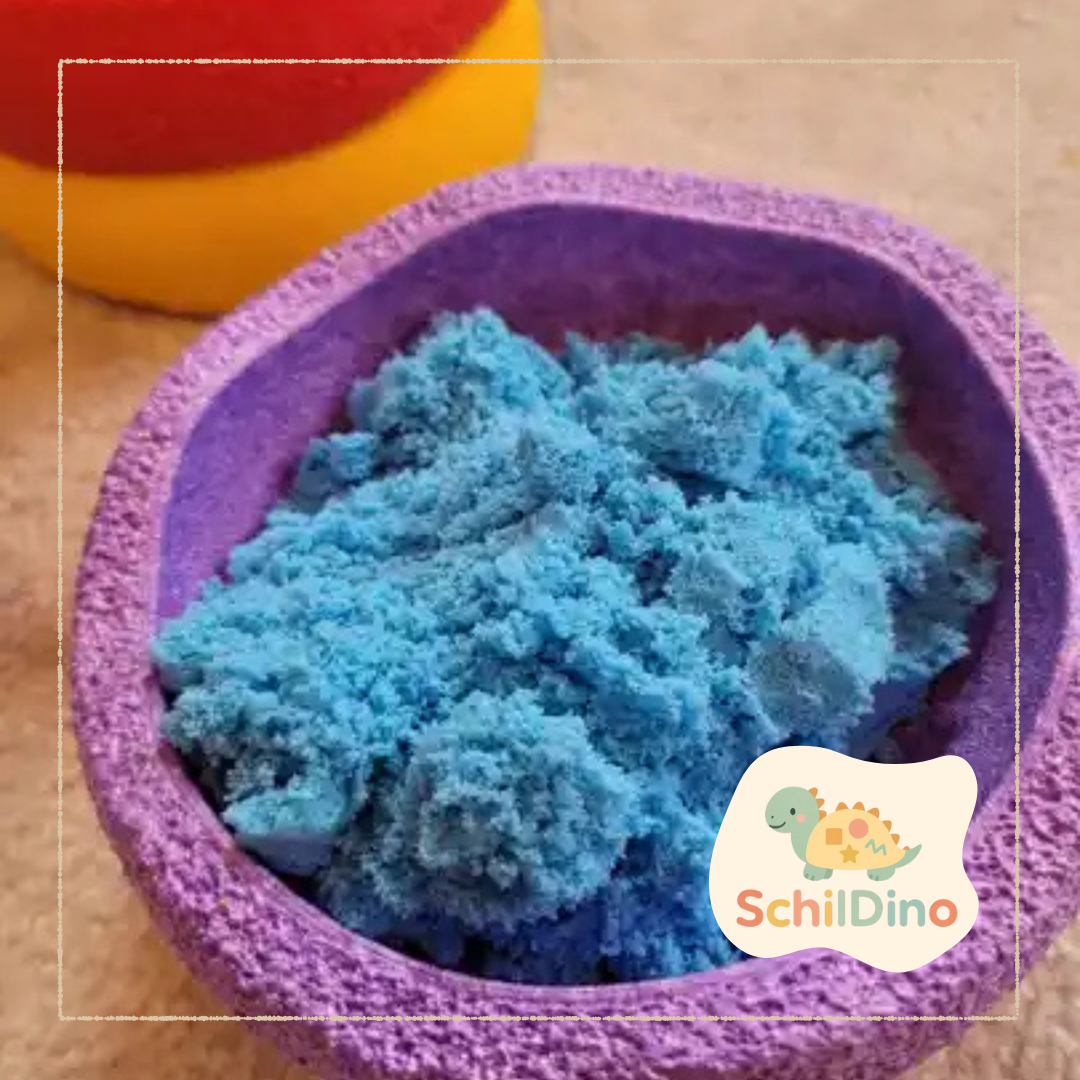 bunter 225g kinetischer Sand I Zubehör für Stapelsteine I Aktivitätsplatte I Balanciersteine I Feinmotorik I Montessori I zur motorischen Förderung,