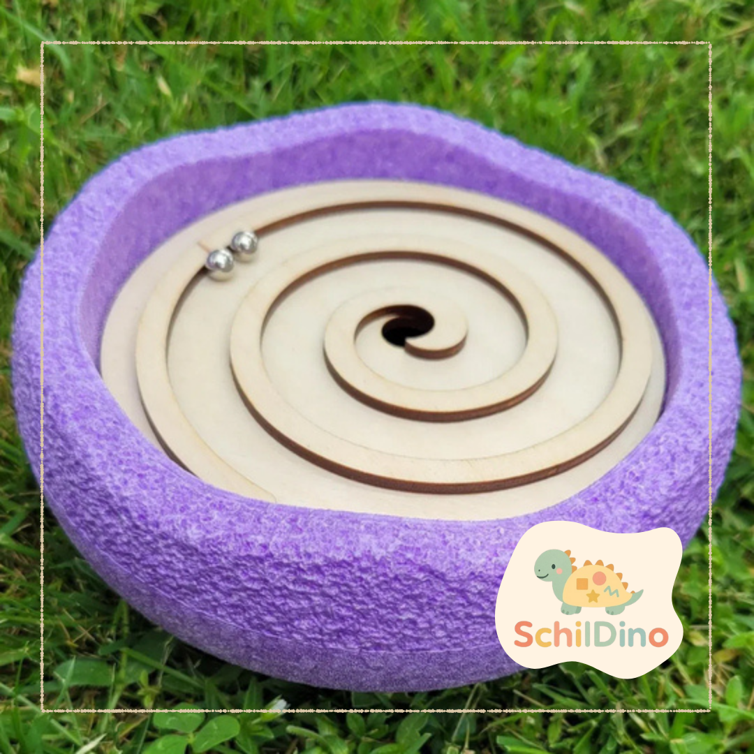 5 Stk Mini Edelstahl Kugeln I Zubehör für Stapelsteine I Aktivitätsplatte I Balanciersteine I Feinmotorik I Montessori I zur motorischen Förderung,