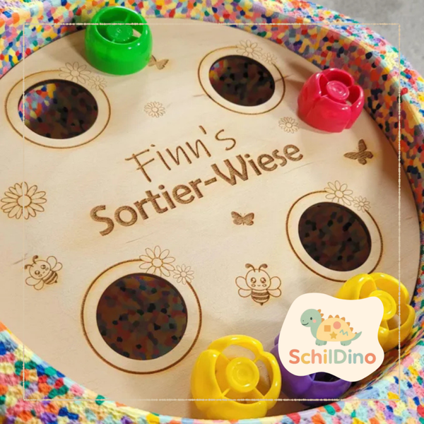 Quetschie Deckel Aktivitätsplatte Stapelstein I Balanciersteine I Feinmotorik I Montessori I Zubehör für Stapelsteine zur motorischen Förderung I