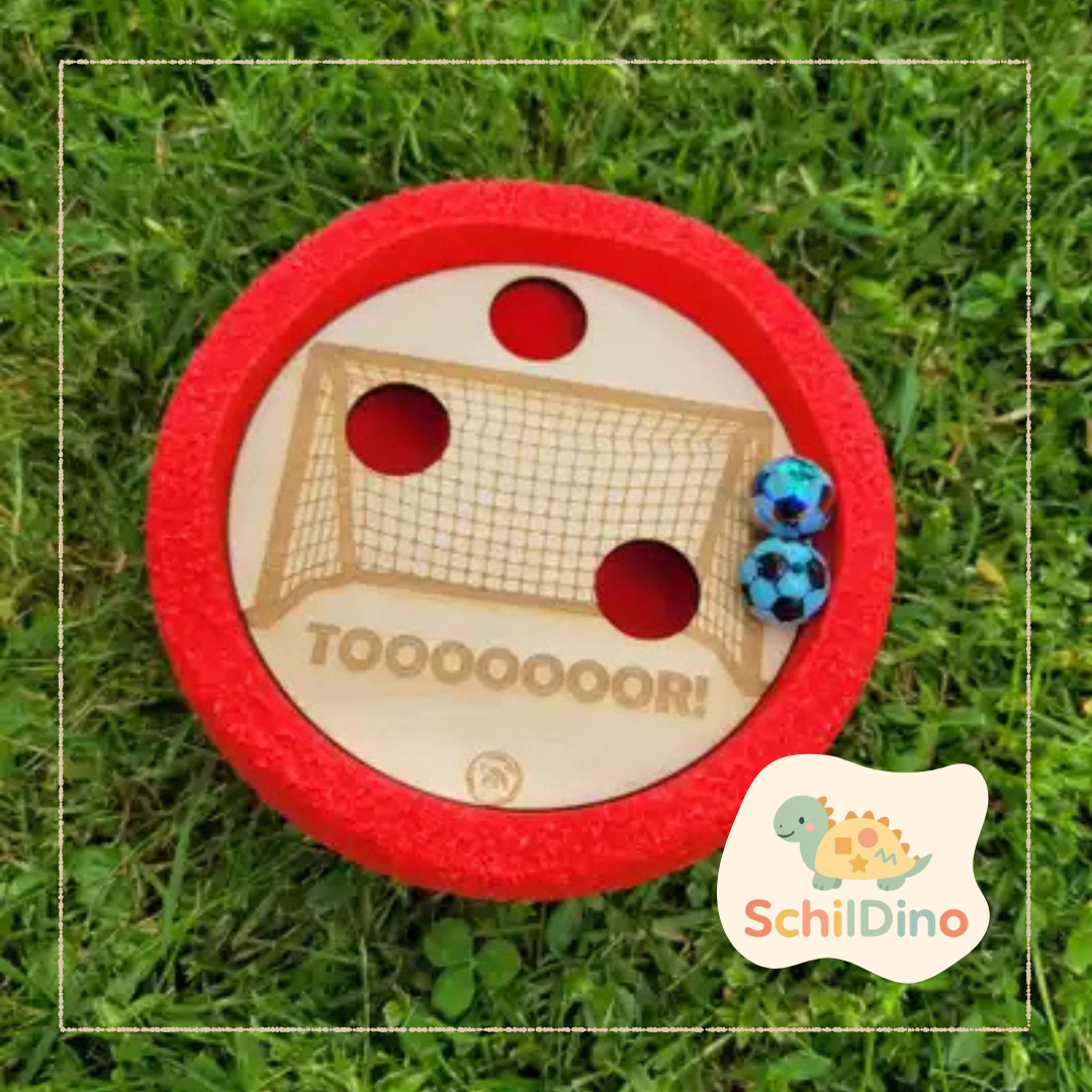 2 Stk Murmel Fußbälle I Zubehör für Stapelsteine I Aktivitätsplatte I Balanciersteine I Feinmotorik I Montessori I zur motorischen Förderung,