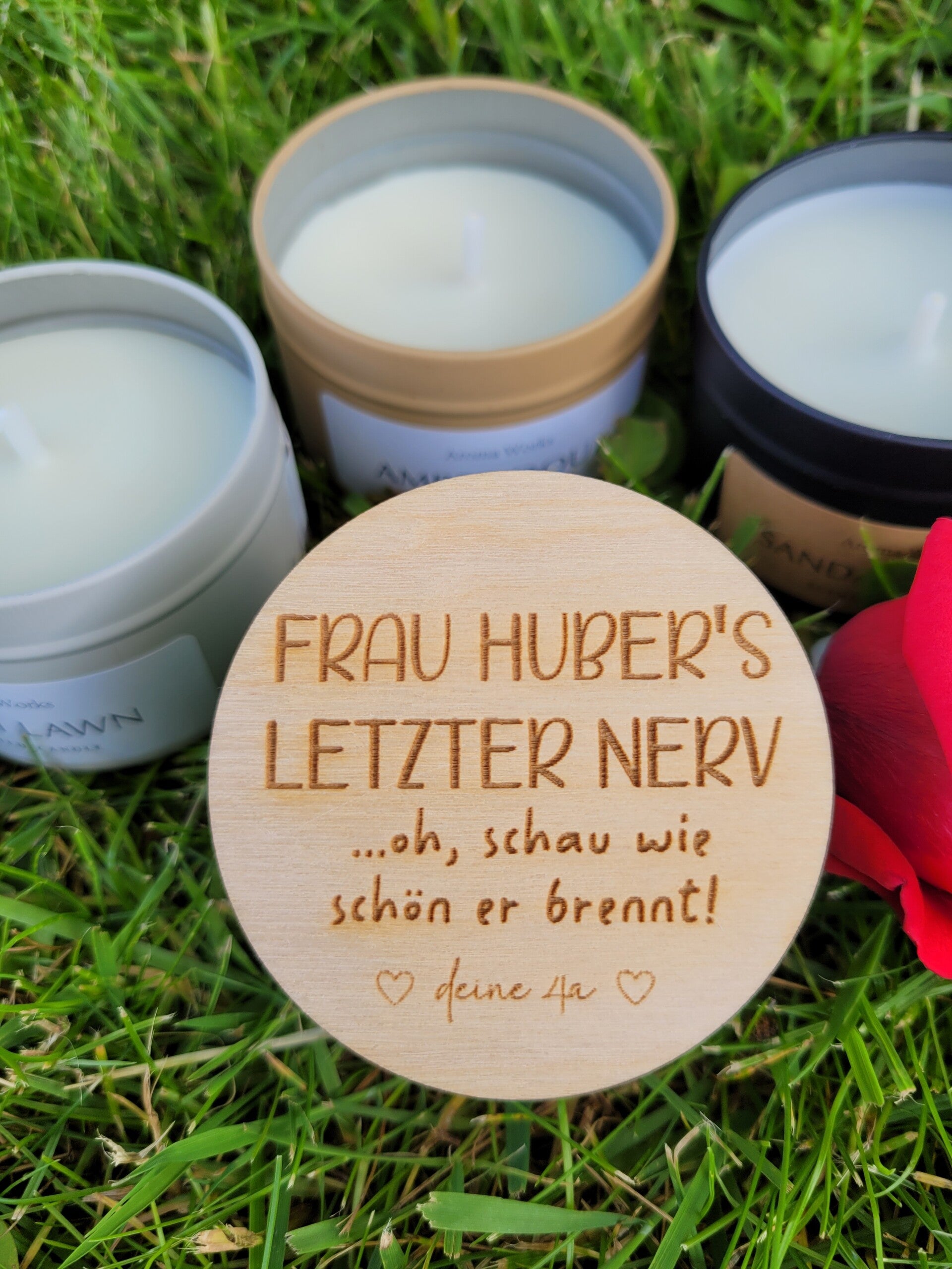 letzter Nerv – Personalisierte Kerze für gestresste Erzieher! Geschenkidee für Lehrer, Pädagogen