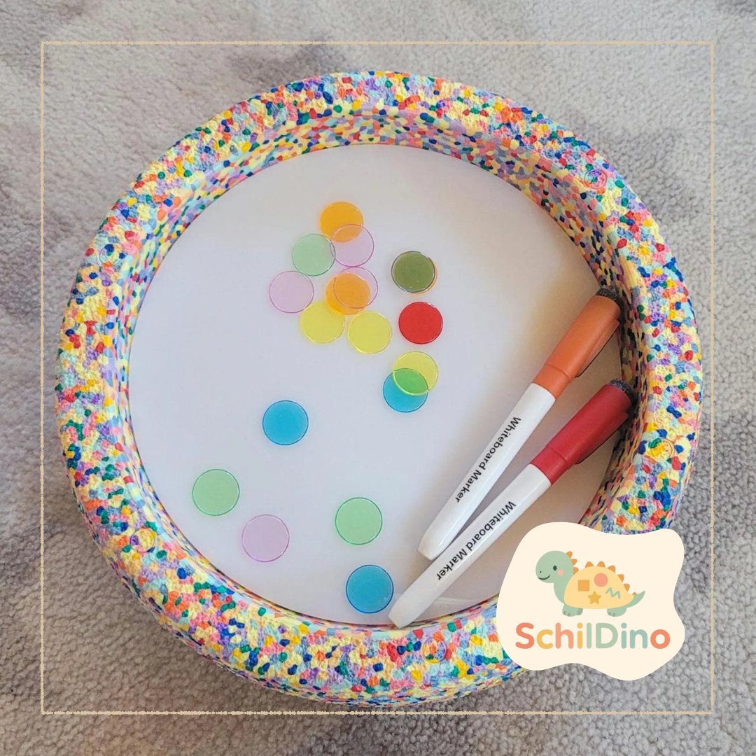 Kreativplatte Lichtplatte Aktivitätsplatte Stapelstein I Balanciersteine I Feinmotorik I Montessori I Zubehör für Stapelsteine zur motorischen Förderung I