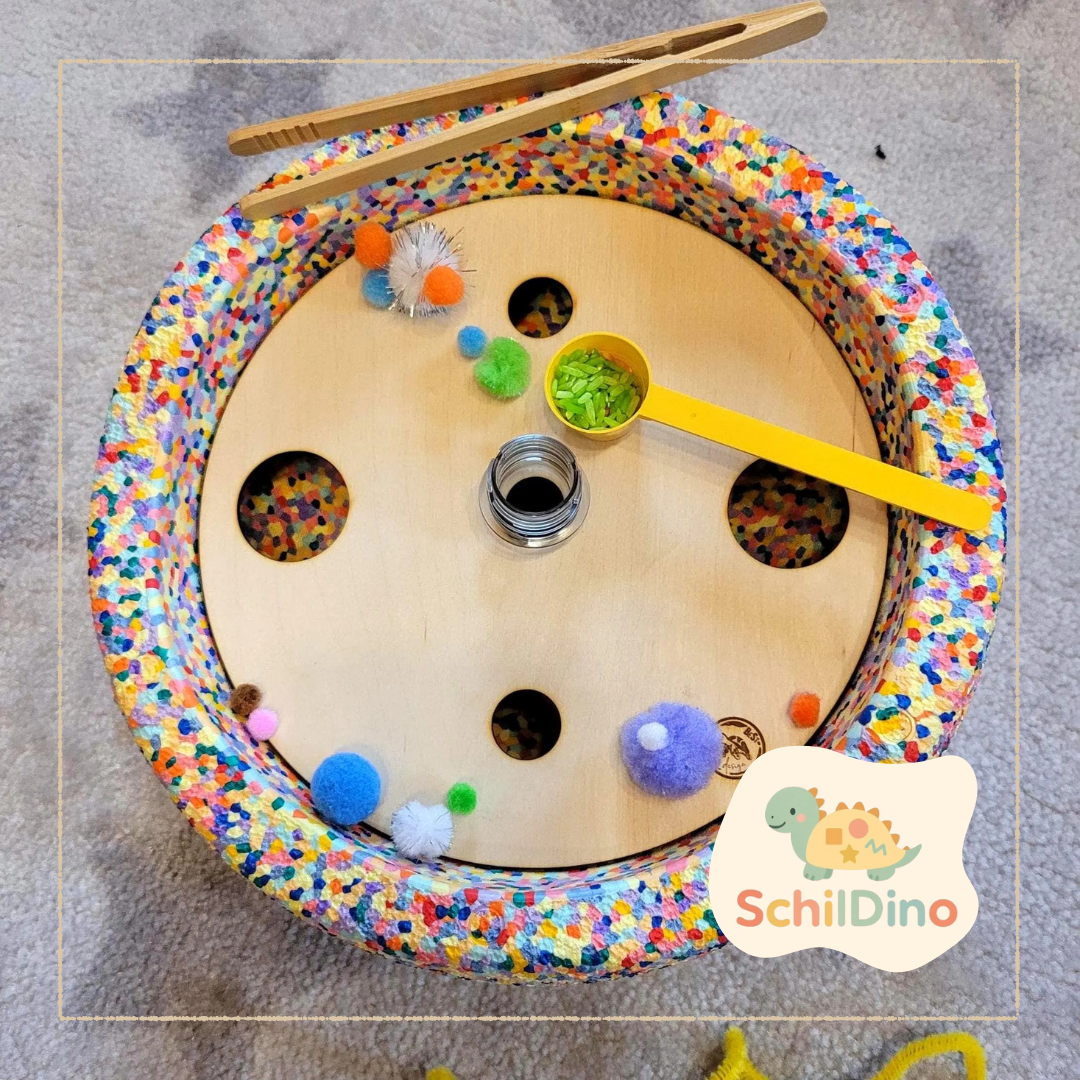 Sortierplatte Aktivitätsplatte Stapelstein I Balanciersteine I Feinmotorik I Montessori I Zubehör Stapelsteine motorischen Förderung