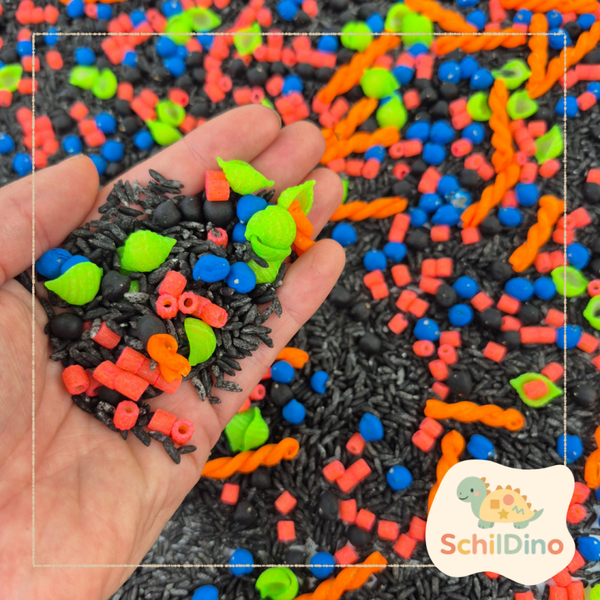 Sensorik Füllmaterial bunter Party Mix | Schüttmaterial für Lernmaterial & Montessori