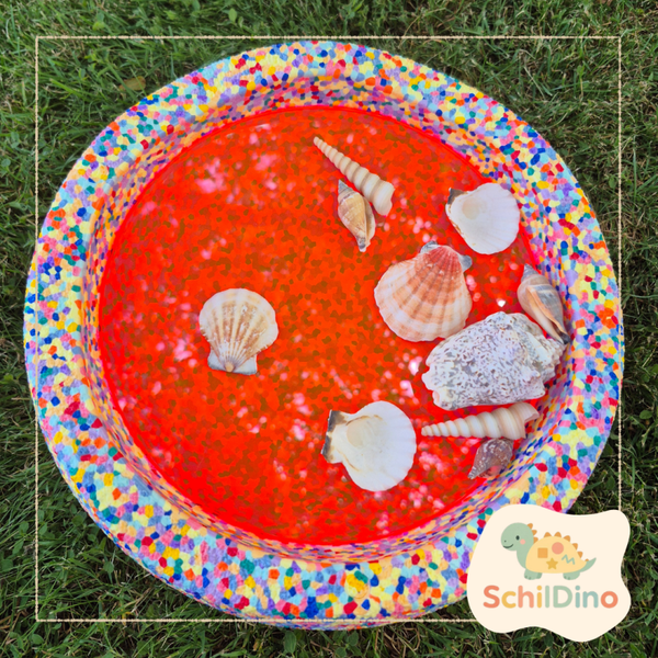 Aktivitätsplatte Leuchtplatten / Pink/rot fluoreszierend für Stapelstein und FunStone
