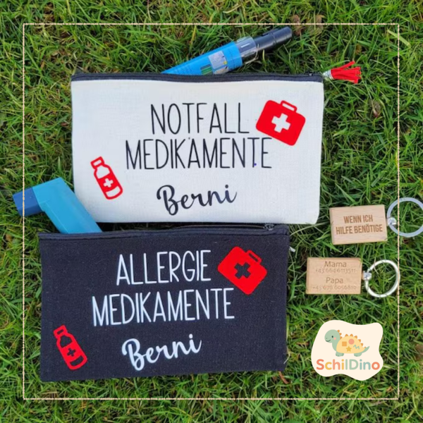 Personalisierte Tasche für Notfall- und Allergie-Medikamente – Praktisch & Sicher