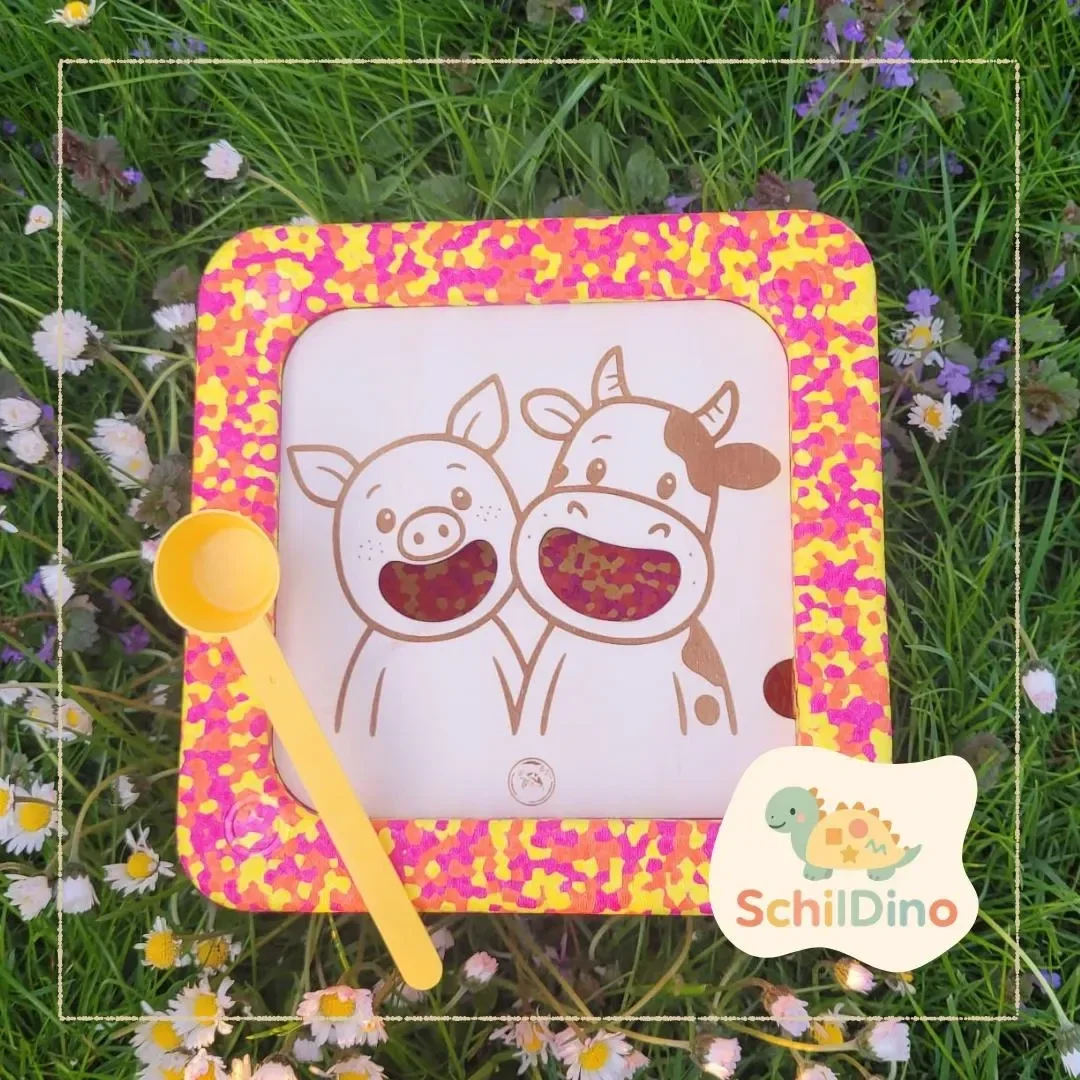Bygge® Aktivitätsplatte Kuh & Schwein