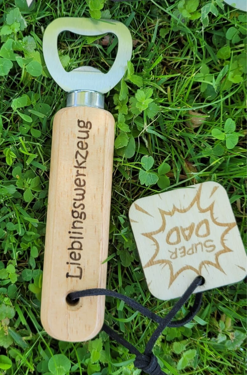 "Lieblingswerkzeug" Flaschenöffner/ Kapselheber Edition Vatertag, personalisiert