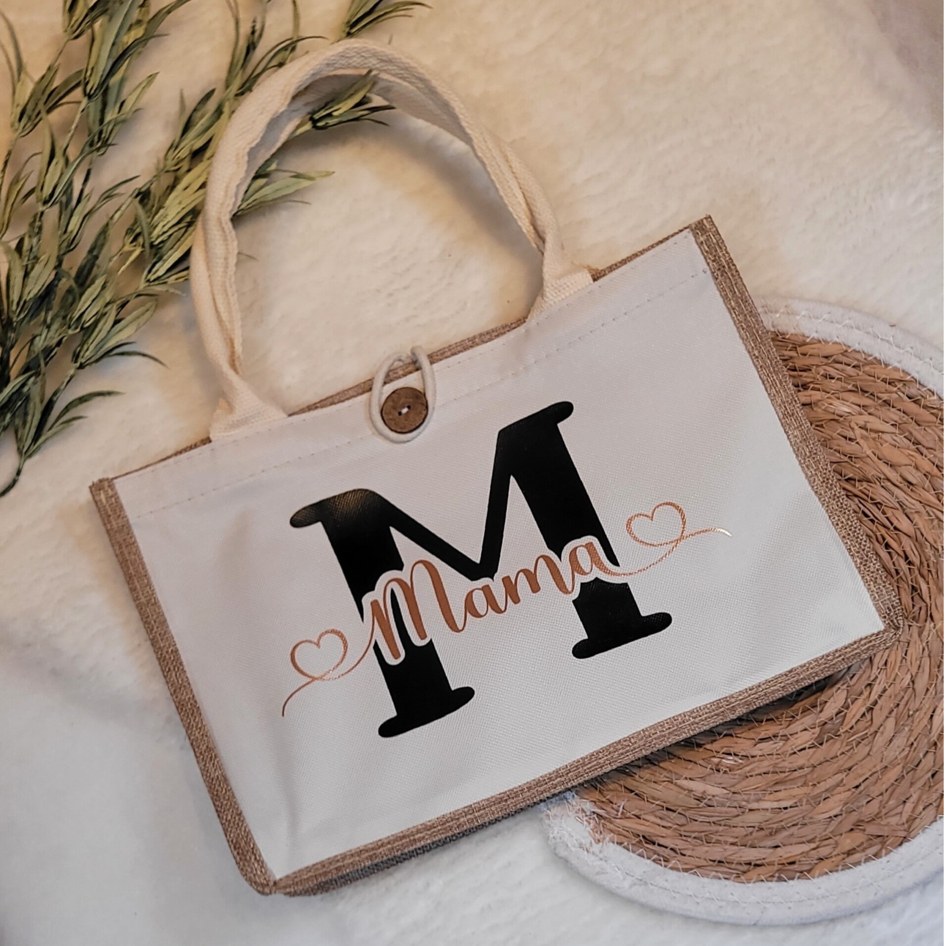 Einkaufstasche Mama – Praktische Stofftasche als Geschenkidee 🎁🛍️ Verschiedene Farben wählbar!