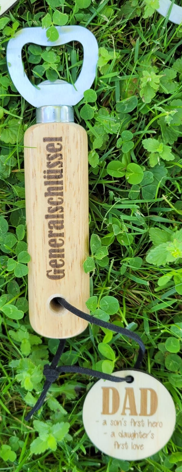 "Generalschlüssel" Flaschenöffner/ Kapselheber Edition Vatertag, personalisiert