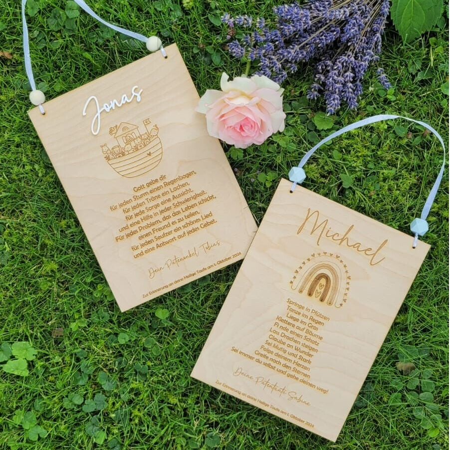 personalisierter Patenbrief / Taufbrief