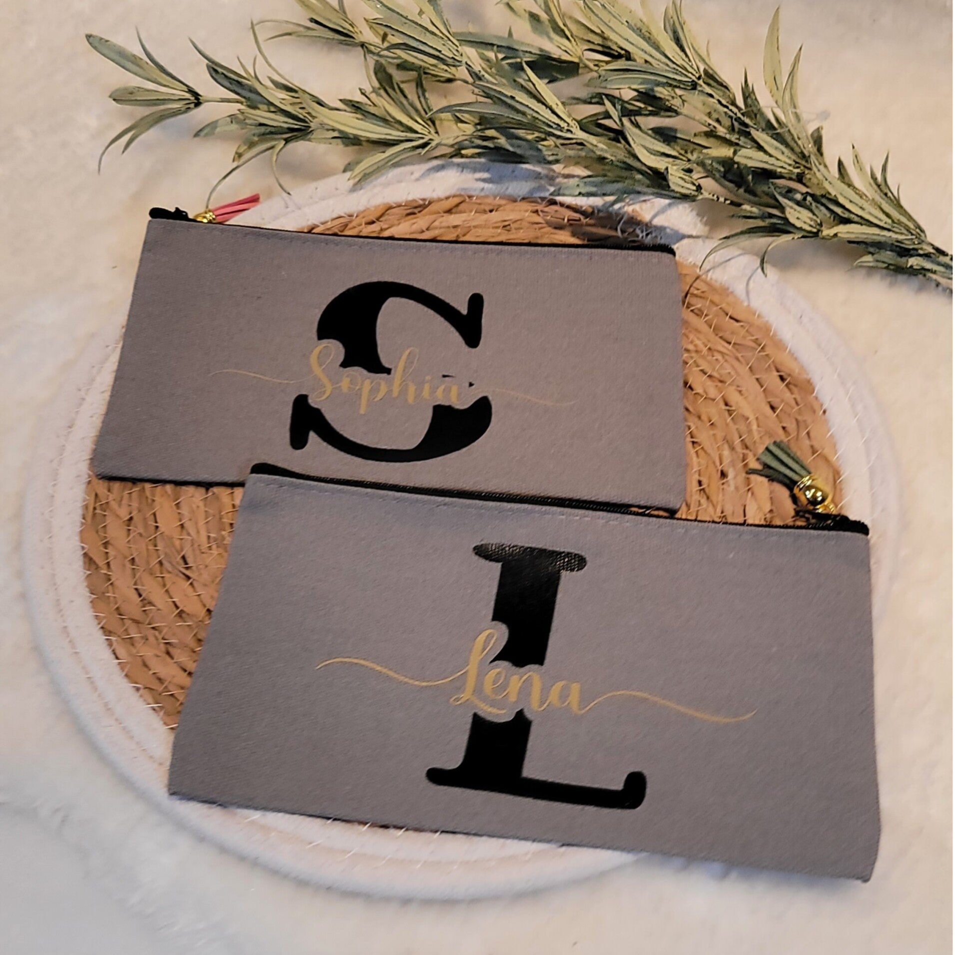 👜 Personalisierte Baumwolltasche mit Reißverschluss – Stylisch & Praktisch für deinen Krimskrams! 🎁