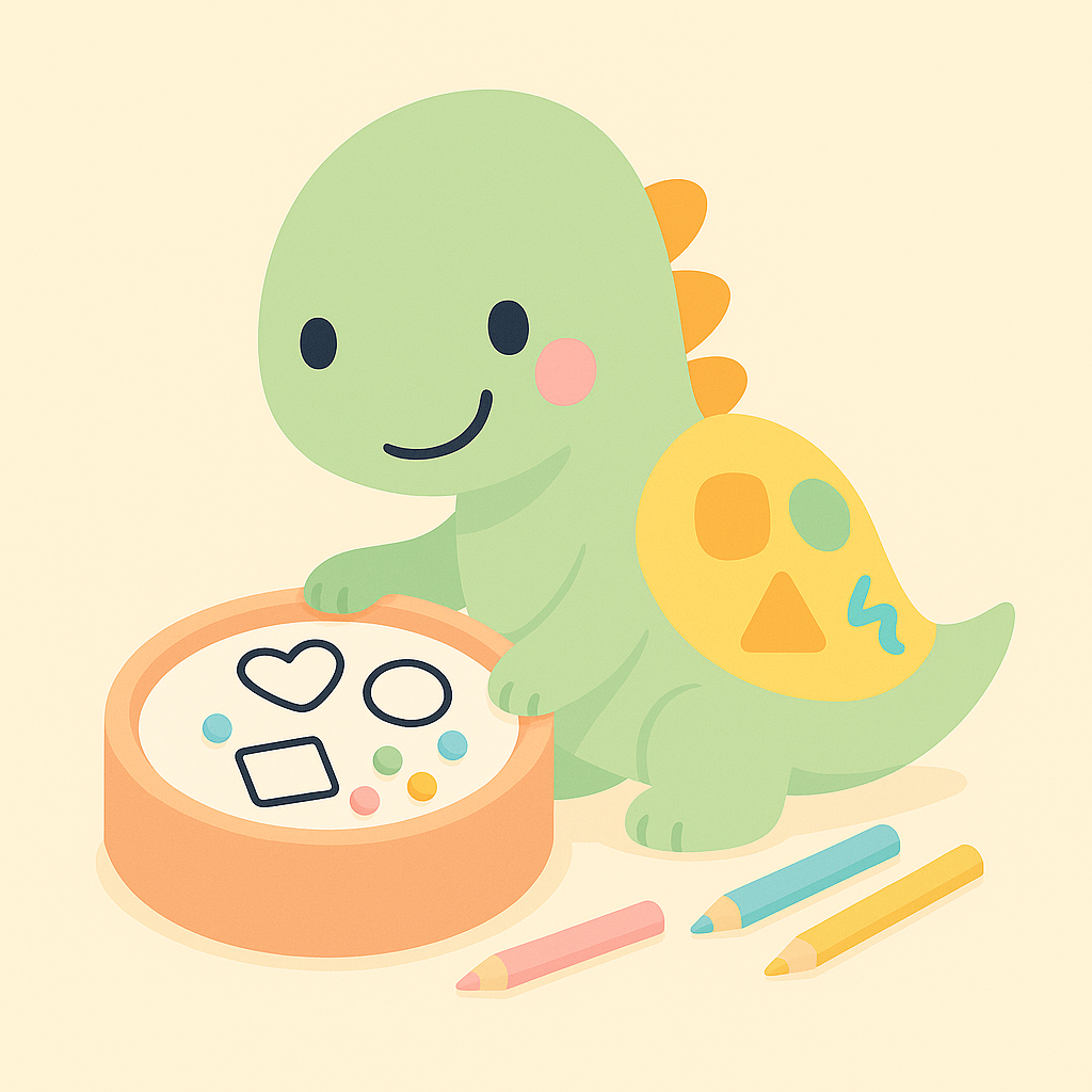 DIY-Anleitung: Muster-Spiel Formen mit Aktivitätsplatten und Stapelstein – Malspaß & Motorik fördern