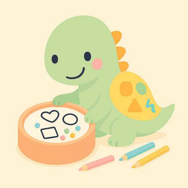 DIY-Anleitung: Muster-Spiel Formen mit Aktivitätsplatten und Stapelstein – Malspaß & Motorik fördern