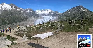 Das Schweizer Strahler Museum, Kristalle und Mineralienausstellung der Extraklasse aus den Walliser Bergen mit einem ausserordentlichen 800 Kilo und 1,11 Meter langem Rauchquarz Exponat auf der Aletsch Arena