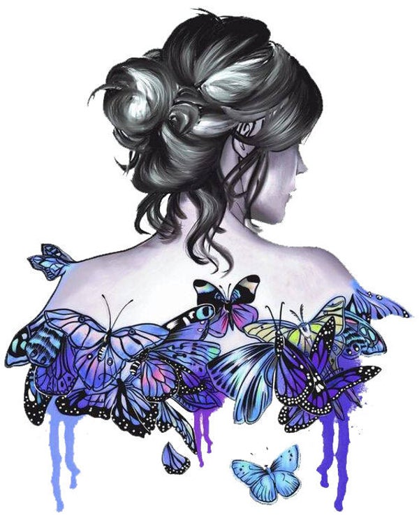 Butterfly Woman T-Shirt and Hoodie