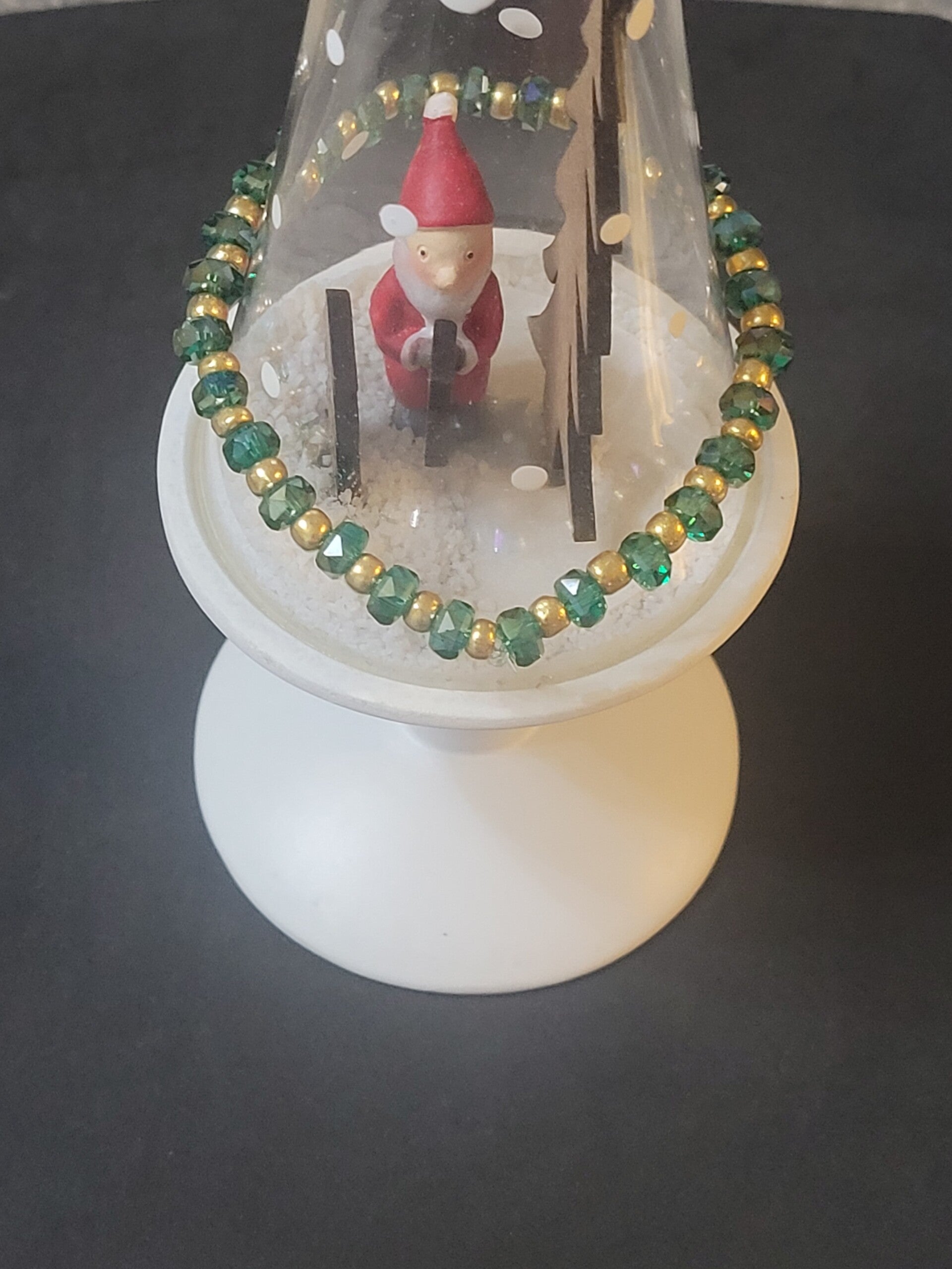 Bracelet vert et doré